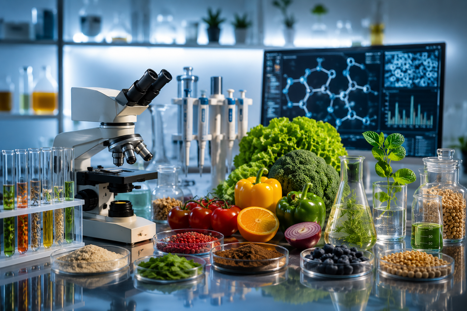 Flavourists at work in the laboratory
